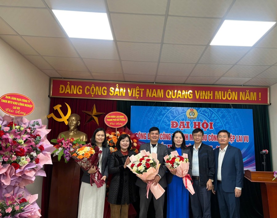 Công đoàn Công ty TNHH MTV Khu công nghiệp Lai Vu tổ chức thành công Đại hội nhiệm kỳ 2025 - 2030