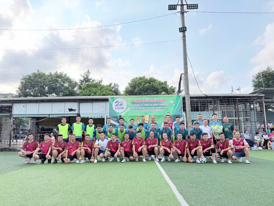 GIAO LƯU THỂ THAO CHÀO MỪNG KỶ NIỆM 20 NĂM  THÀNH LẬP CÔNG TY